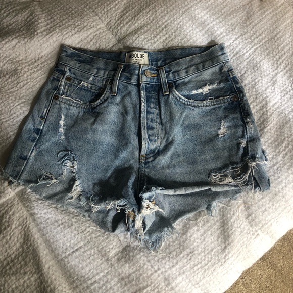 AGOLDE // Parker Shorts in Swampmeet - Picture 3 of 7